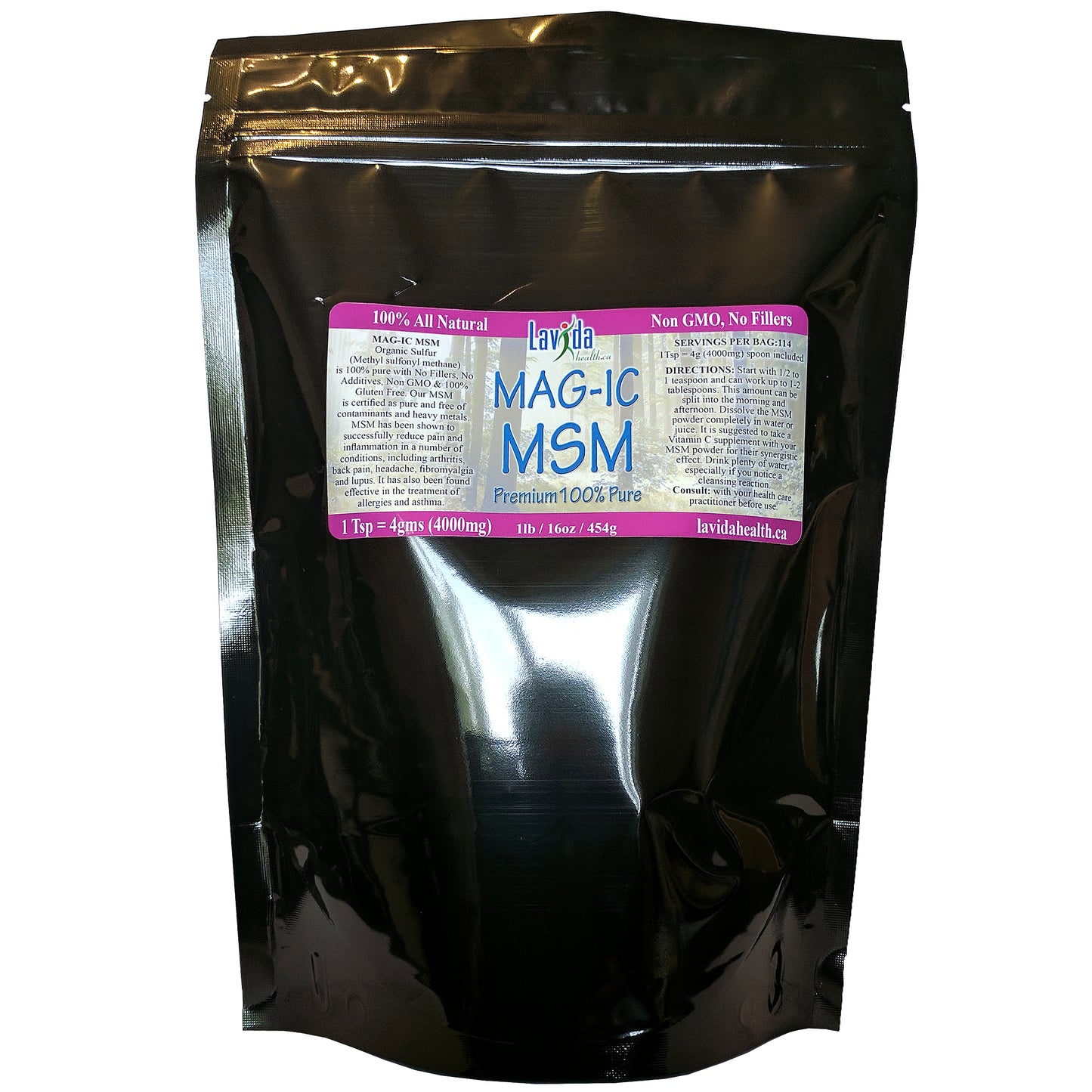 MAG-IC Pure MSM Powder 454g / 1lb