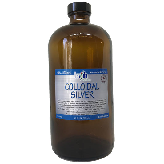 Colloidal Silver Nano-Partical 10ppm 32 oz/ 950ml